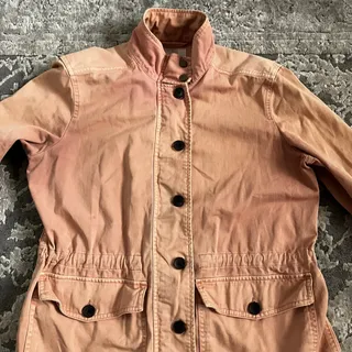 Photo of Lucky Brand Utility Jacket Small Casual Boho Safari Chore Jacket Blush NWOT