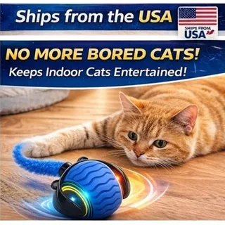 Photo of Smart Automatic Cat Toy Ball USB Rechargeable Auto Turn Interactive Pet Toy...