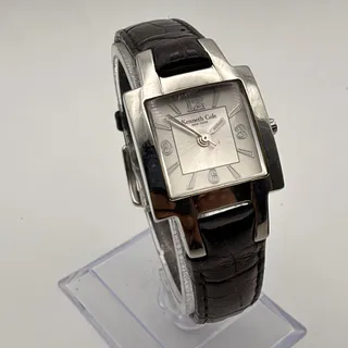 Photo of Stylish Kenneth Cole New York Square Dial Stainless Steel Watch Working