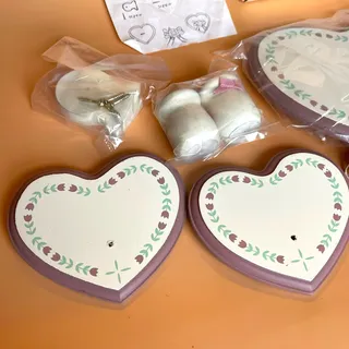 Photo of Vintage House of Lloyd Heart to Heart Wall Set 29-600 Candle Holders NIB