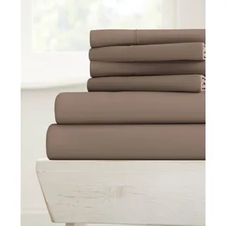 Photo of Ienjoy Home Solids in Style 6PC Full Bed Sheet Set Microfiber Soft Breathable