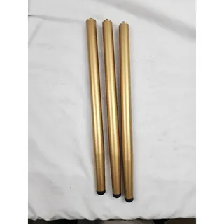 Photo of 3 Gold Table Legs Tripod Stool 16" Screw On