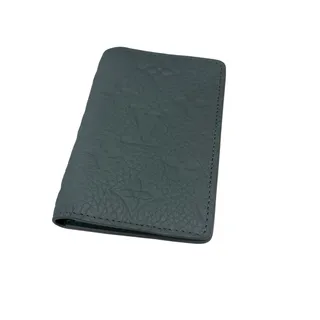 Photo of Louis Vuitton Pocket Organizer - Mineral Gray Taurillon Leather (Initials H.R.B)