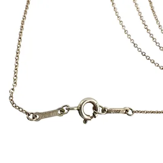 Photo of Tiffany and Co Elsa Peretti Teardrop Pendant Necklace in Sterling Silver