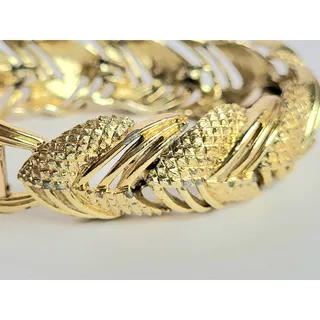 Photo of Vintage Coro Pegasus Gold Bracelet MCM Mid Century Modern