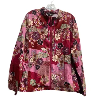 Photo of Johnny Was Bee Active Womens Yama Floral Patchwork Full Zip Jacket Size Large