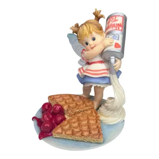 Photo of My Little Kitchen Fairies Waffle Fairie Whip Cream Figurine Acrylic Fairy Wings