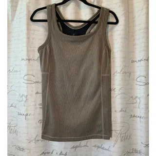 Photo of prAna Womens Medium Brown Tank Top Athleisure Workout Gym Activewear