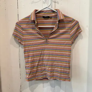 Photo of Nuom Striped Polo Shirt Girls’ XS