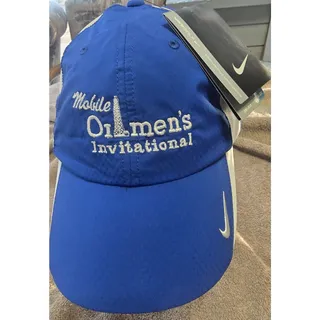 Photo of Nike Golf Dri-Fit Blue Hat Cap Adjustable Mobile Oilmens Invitational NEW