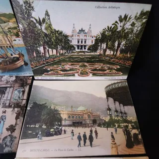 Photo of Antique Monte Carlo Monaco Postcards Lot of 12 Landscape Architectural Unposted