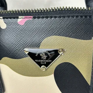 Photo of Santa Barbara Polo & Racquet Club Pink Camo Satchel Handbag Y2K