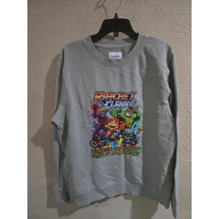 Photo of Ratchet and Clank Printed Graphic Sweatshirt, Green, Men's Size Large