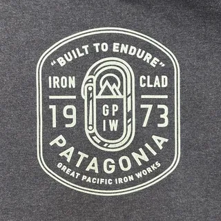 Photo of Patagonia Iron Clad Built to Endure Crewneck Sweatshirt Men’s Large Gray