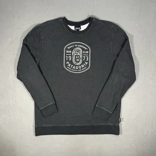 Photo of Patagonia Iron Clad Built to Endure Crewneck Sweatshirt Men’s Large Gray