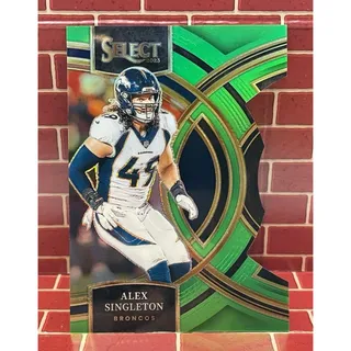 Photo of Alex Singleton #144 Die-Cut 026/499 2023 Select Lime Green Premier Level Prizm