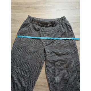 Photo of A New Day Womens XS Gray Plaid Pull On Ankle Pants Stretch Career Casual Work