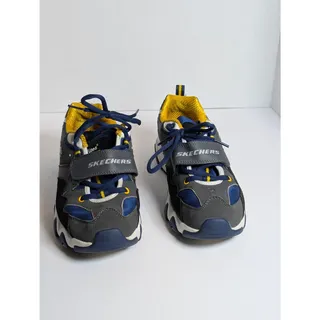 Photo of Skechers D'Lites 2 Women's 6.5 Blue Grey Chunky Platform Sneakers Shoes 99999088