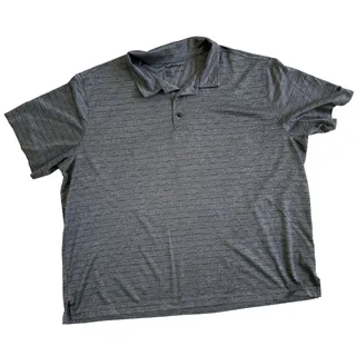 Photo of Reebok Men’s 3XL Gray Black Stripe Golf Polo Shirt
