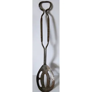 Photo of Omar Wonder Flour Metal Spoon Strainer W/ Bottle Opener Handle Metal Advertising