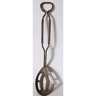 Photo of Omar Wonder Flour Metal Spoon Strainer W/ Bottle Opener Handle Metal Advertising