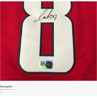 Photo of Alex Ovechkin Signed Fanatics Capitals #8 Jersey Framed Display w/ Photos COA