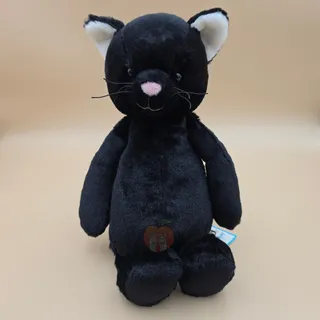 Photo of Jellycat Bashful Black Kitten Medium - AUTHENTIC - NEW WITH TAGS