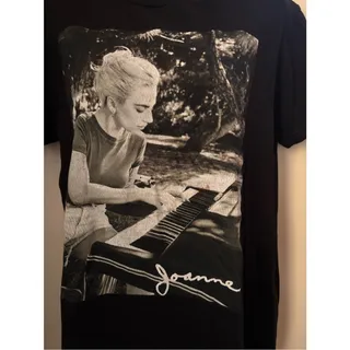Photo of Lady Gaga "Joanne" 2019 Concert Tour Women's Medium Black Short Sleeve Shirt