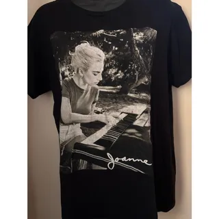 Photo of Lady Gaga "Joanne" 2019 Concert Tour Women's Medium Black Short Sleeve Shirt