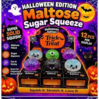 Photo of Halloween Glitter Slow Rise Maltose Dumpling Squishy Toy
