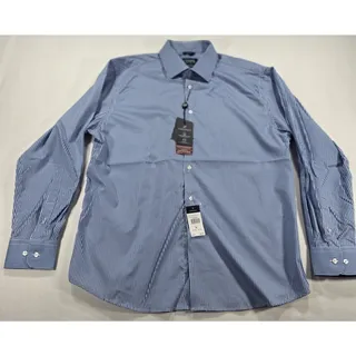 Photo of Chaps Ralph Lauren Men’s Blue Gingham Performance Shirt Slim Fit NWT Size L