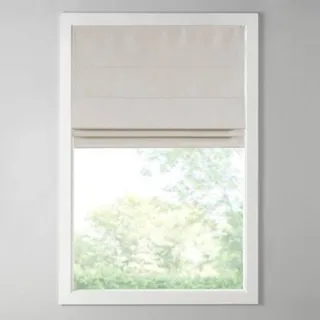 Photo of Blackout Roman Shade for Doors, No Drill Thermal Insulated French Door Curtain