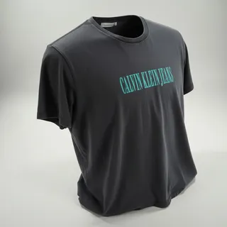 Photo of Calvin Klein Jeans Men’s Logo T-Shirt Short Sleeve Gray NWT Large