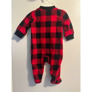 Photo of Carter’s Baby Christmas Polar Bear Plaid Footed Zip Sleeper 3M