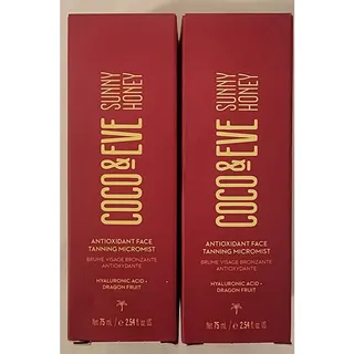 Photo of  2‑Pack - Coco & Eve Sunny Honey Face Tanning Micromist – 75mL Each – NEW