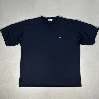 Photo of Vintage Lacoste Performance Tennis T Shirt XXL Navy Blue Mesh Top 1990s Spain
