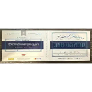 Photo of 2016 National Treasures Chase Elliott Jumbo Firesuit Patch Signature Booklet 1/1
