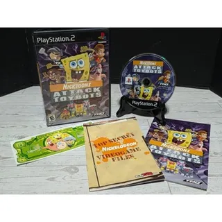 Photo of Nicktoons: Attack of the Toybots PS2 PlayStation 2 Black Label Manual Insert