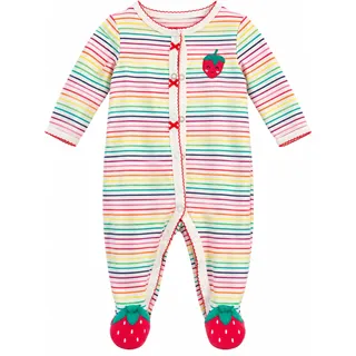 Photo of Carter’s Baby Girl 6M Rainbow Stripe Strawberry Footed Sleeper Pajamas