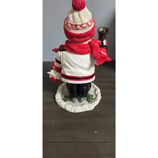 Photo of NHL New Jersey Devils Snowman Hockey Figurine Christmas Ornament
