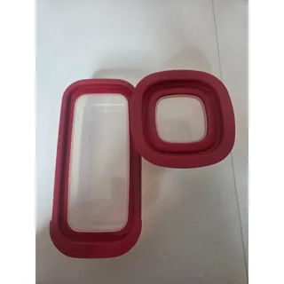 Photo of Rubbermaid Red View Lid Food Storage Container set of 2