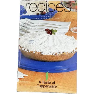 Photo of A Taste of Tupperware Recipes Cookbook Vol IV Holiday Edition 2005 | Vintage Tupperware Consultant Booklet | Gift for Cook