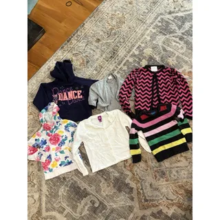 Photo of Lot of 16 Girls Sweaters/Hoodies, Mixed Brands, sizes from 2T-5