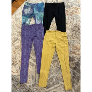Photo of Lot of Women’s Size Large Leggings, Sweat Pants, and 1 dress (assorted brands)