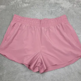 Photo of Women’s Under Armour Flex Woven 2 In 1 Shorts 2XL Pink Workout Exercise