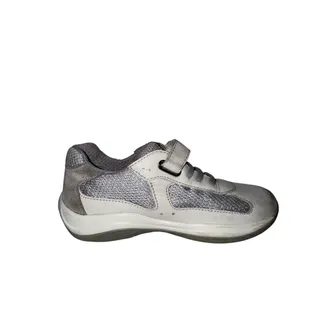 Photo of Prada Kids Linea Rossa America's Cup Vel. Sneakers Silver Mesh Size 29 US 12