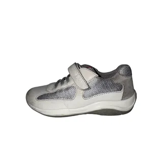 Photo of Prada Kids Linea Rossa America's Cup Vel. Sneakers Silver Mesh Size 29 US 12