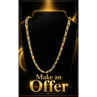 Photo of Vtg Park Lane "Giorgio" Men's Italian Style Neck Chain 24" Gold Tone NOS Retired