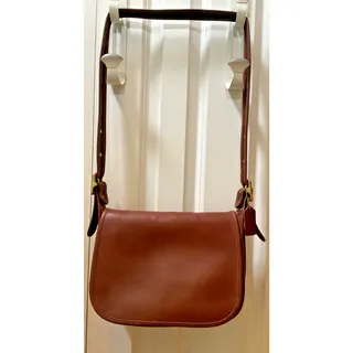 Photo of VTG Coach Patricia's Legacy 9951 Brown Glove Tanned Leather Crossbody Flap Bag U