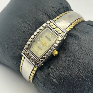 Photo of Vintage Mayfair Two-tone Mother Pearl Women’s Watch  Working New Battery 